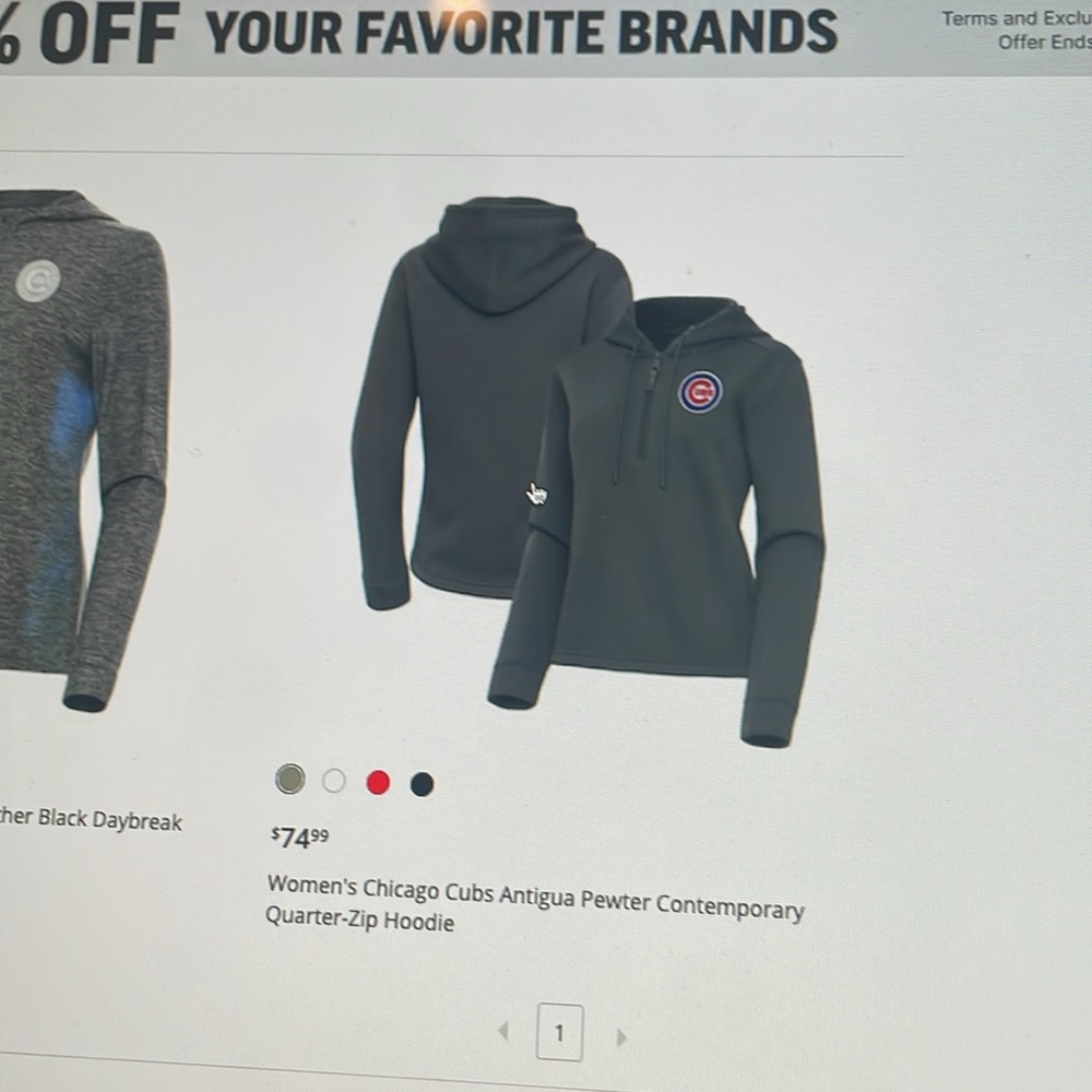 Brand NWT Antigua chicago cubs hoodie. Medium. - Picture 5 of 5